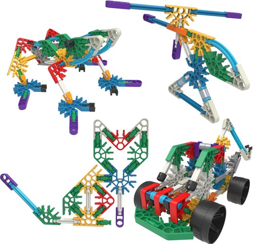 K'Nex 36178 - BAU- und Konstruktionsspielzeug Set 10 in 1, STEM Baukasten, Konstruktionsset für 10 Modelle, Bauset mit 130 Teilen, Spielset Fuer Kinder von 5 - 10 Jahre-2
