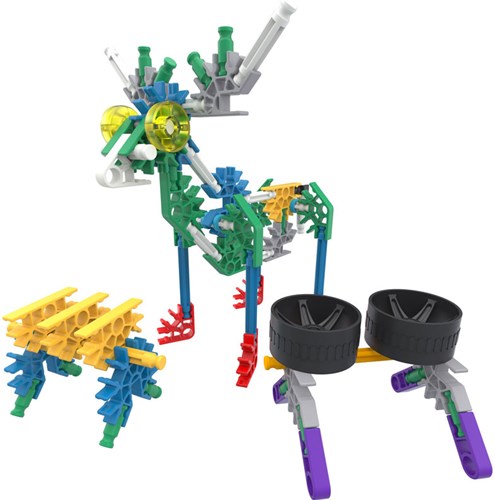 K'Nex 36178 - BAU- und Konstruktionsspielzeug Set 10 in 1, STEM Baukasten, Konstruktionsset für 10 Modelle, Bauset mit 130 Teilen, Spielset Fuer Kinder von 5 - 10 Jahre-3