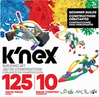 K'Nex 36178 - BAU- und Konstruktionsspielzeug Set 10 in 1, STEM Baukasten, Konstruktionsset für 10 Modelle, Bauset mit 130 Teilen, Spielset Fuer Kinder von 5 - 10 Jahre