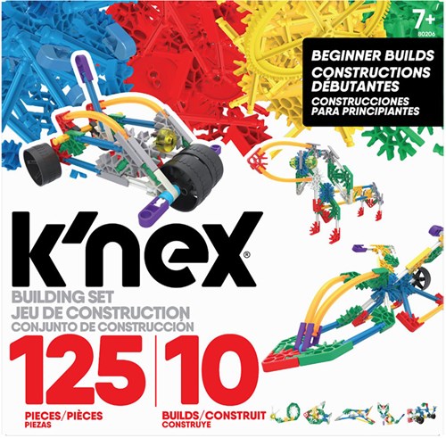 K'Nex 36178 - BAU- und Konstruktionsspielzeug Set 10 in 1, STEM Baukasten, Konstruktionsset für 10 Modelle, Bauset mit 130 Teilen, Spielset Fuer Kinder von 5 - 10 Jahre