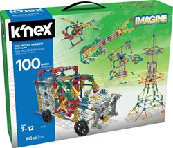 K'nex Konstruktionsspielzeug Bauset 100 Modelle 863-teilig Fantasie