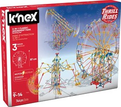 K'nex Bauset Freizeitpark - 3in1 Riesenrad, Kettenkarussell und Boom Ride