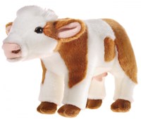 Heunec Plüsch Kuh Kuscheltier - Bauernhoftier - 27 cm - Geschenk Kind