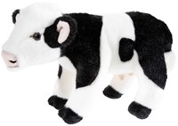 Heunec Kuscheltier Kuh schwarz-weiß 25cm Plüschtier Tier