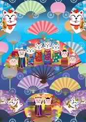 Yazz Kokeshi World - 1000 Teile