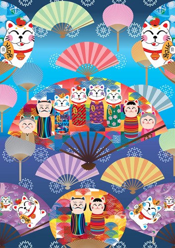 Yazz Kokeshi World - 1000 Teile