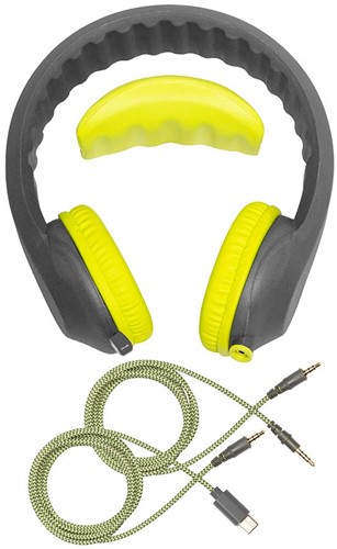 KidsCover EduFlex Lime Kopfhörer – Kopfhörer mit Lautstärkebegrenzung – Bekannt aus der Schule – Für & Kinder – USB-C






