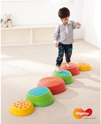 Eduplay Balance Spielzeug Rainbow Riverstones - bunte Trittsteine Set