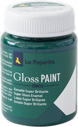 La Pajarita Glanzfarbe 75ml Dunkelgrün Bastelfarbe