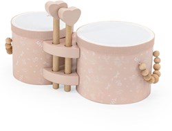 Label Label Holz-Bongos rosa - Musikinstrument für Kinder ab 18 Monaten