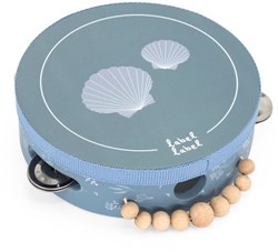 Label Label Holz-Tamburin blau - Musikalisches Spielzeug für Kinder