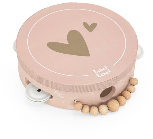 Label Label - Wooden Tambourine - Pink-2