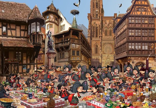 Grafika L'Alsace - 1000 Teile