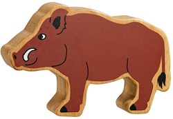 Lanka Kade Holzspielzeug Wildschwein medium pädagogische Tierfigur