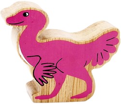 Lanka Kade Holz Dinosaurier Spielzeug rosa Caudipteryx medium pädagogisch