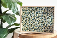 Little Creations Mosaik Tablett DIY Set grün - kreatives Bastelset
