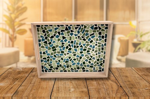 Little Creations LC DIY Paket Mosaik Tablett - Grn