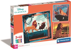 Clementoni - Puzzle - Der König der Löwen - 3x48 Teile - Kinderpuzzle