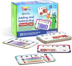 Learning Resources Numberblocks Puzzle-Set Addieren und Subtrahieren Lernspielzeug