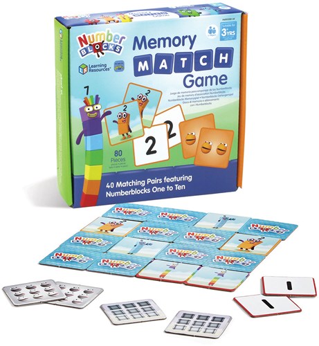Learning Resources Memoryspiel Numberblocks - Lernkartenspiel für Kinder