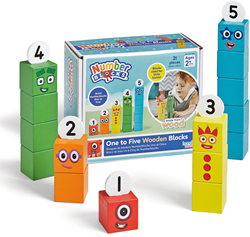 Learning Resources Holzbausteine Numberblocks 1 bis 5 Lernspielzeug für Kinder