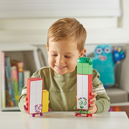 Learning Resources Numberblocks Lernspielzeug Figuren Set Dreizehn und Vierzehn-2