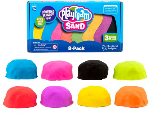 Learning Resources sensorisches Spielzeug Playfoam Sand 8er-Pack multicolor
