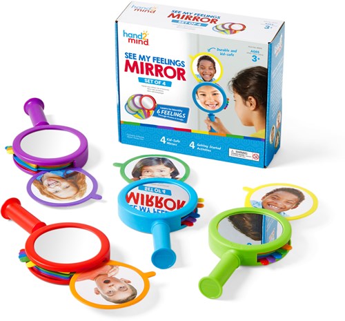 Learning Resources Lernspielzeug See My Feelings Mirror Set aus 4 Stück