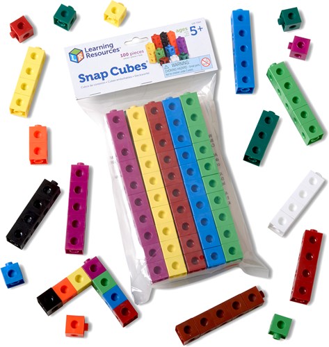 Learning Resources Bausteine Snap Cubes - Set mit 100 Stück