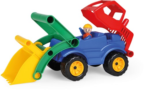 Lena Spielzeug Bagger Active Shovel 33cm mit Spielfigur-2