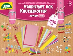Bastelkoffer Jumbo rosa, Faltschachtel