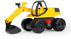Lena Lena GIGA TRUCKS Graafmachine Pro Zwart / Geel 63cm