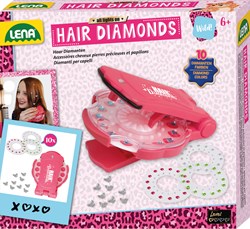Lena Haar Diamanten Bastelset - bunte Haarschmuck für Kinder