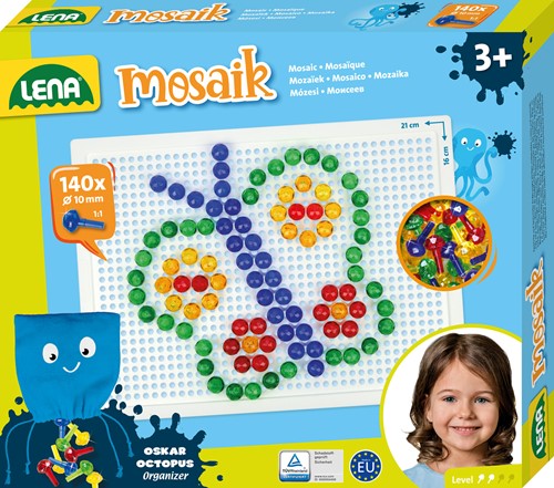 Lena Lena Mosaik-Set Transparent 140 Stück 10 mm