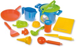 Lena Sandkasten Kochset Spielzeug 14-teilig bunte Sandset