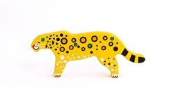 Bajo Tierfigur Spielzeug - bedrohte Tiere Leopard Karton