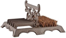 Esschert Design Fußabtreter Gusseisen Schuhschaber braun Kokosbürste