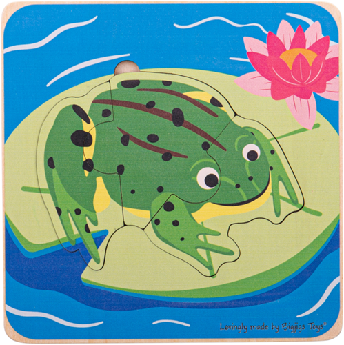 Bigjigs Lebenszyklus-Puzzle Frosch