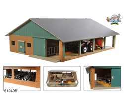 Kids Globe Ligboxenstal Hout Met Melkunit 1:32