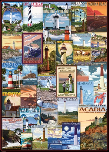 Eurographics puzzle Leuchttürme - 1000 Teile