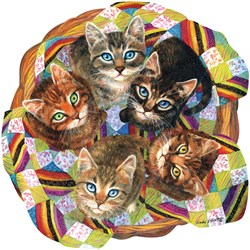 SunsOut Puzzle Katzenkorb Jigsaw Linda Elliot 750 Teile Karton