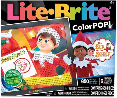 Basic Fun Lichtspielzeug Lite Brite Colorpop Elf on the Shelf kreativ