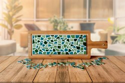 Little Creations LC DIY-Paket Mosaik-Servierbrett – Grün
