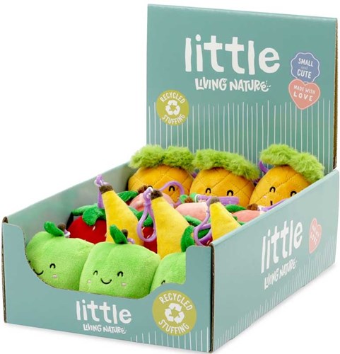 Living Nature Plüsch Schlüsselanhänger Frucht - bunte Kuschelclip