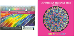 Life Of Colour Aquarell Malbuch Set mit 20 Aquarellstiften für Kinder
