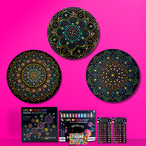 Life Of Colour Mandala Malset Dot Painting Sternzeichen 3 Stück