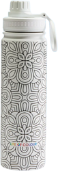 Life Of Colour Trinkflasche Mandala 650 ml isoliertes Design