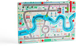 BigJigs Holz Magnetisches Labyrinth London Lernspielzeug Puzzle