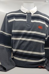 Canterbury Langarm-Streifen-Rugby-Shirt Old School S