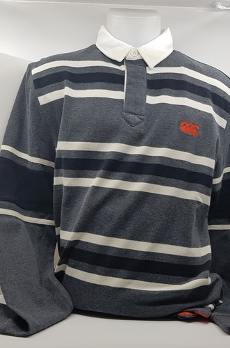Canterbury Langarm-Streifen-Rugby-Shirt Old School S